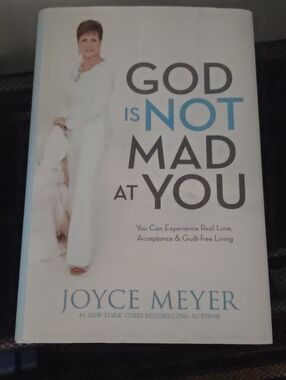 Joyce Meyer "God Is Not Mad at You" Hardcover Book - White/Blue